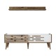 TV Unit Valensiya 140 - Walnut, White Walnut
White