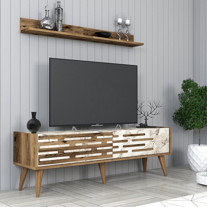 TV Unit Valensiya 140 - Walnut, White, Marble Walnut
White
Marble