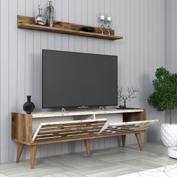 TV Unit Valensiya 140 - Walnut, White, Marble Walnut
White
Marble