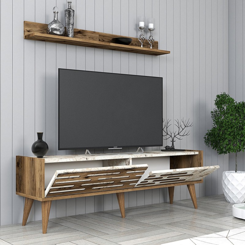 TV Unit Valensiya 140 - Walnut, White, Marble Walnut
White
Marble