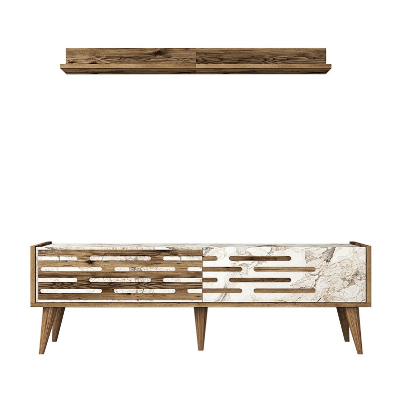 TV Unit Valensiya 140 - Walnut, White, Marble Walnut
White
Marble