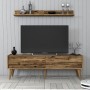 TV Unit Valensiya 140 - Walnut Walnut