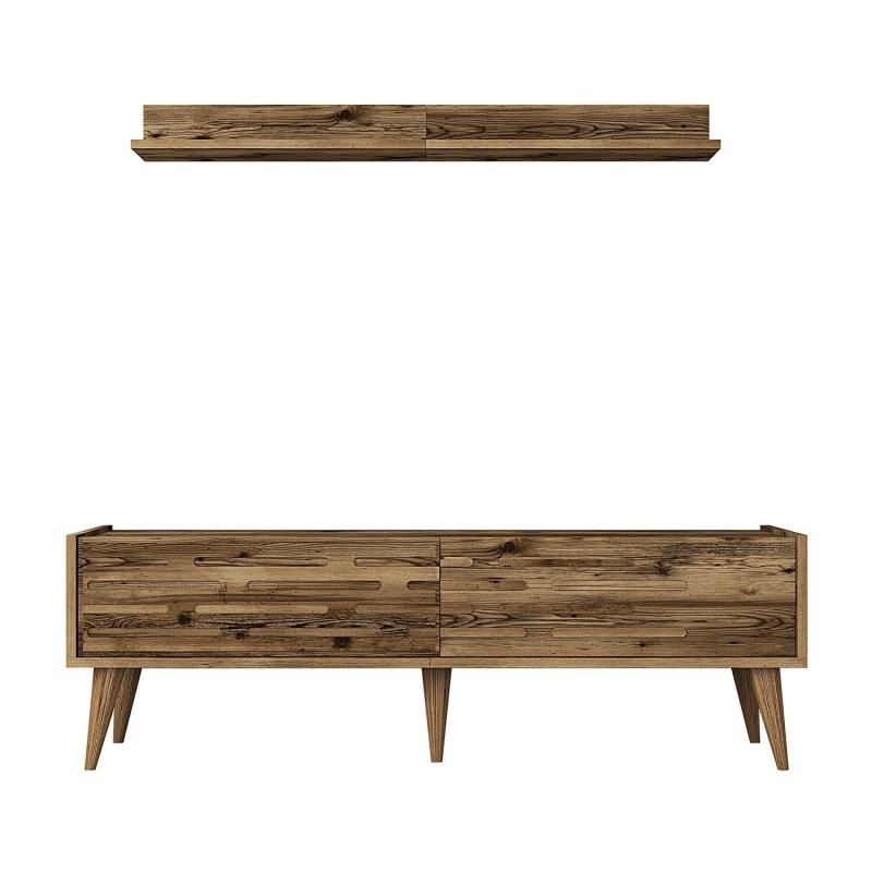 TV Unit Valensiya 140 - Walnut Walnut