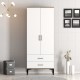 Wardrobe Kumsal T - Walnut, White Walnut
White