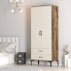 Wardrobe Kumsal T - Walnut, Cream Walnut
Cream
