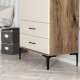 Wardrobe Kumsal T - Walnut, Cream Walnut
Cream