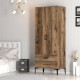 Wardrobe Kumsal T - Walnut Walnut Wardrobe Kumsal T - Walnut Walnut