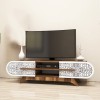 TV Stand Defne - Walnut White Walnut
White