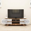TV Stand Defne - Walnut White Walnut
White