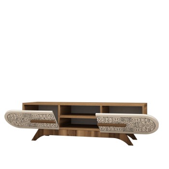TV Stand Defne - Walnut Cream Walnut
Cream