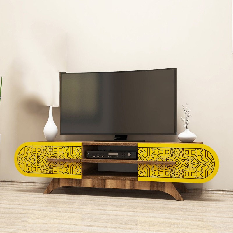 TV Stand Defne - Walnut Yellow Walnut
Yellow
