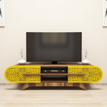 TV Stand Defne - Walnut Yellow Walnut
Yellow