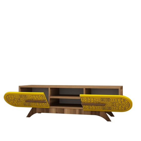 TV Stand Defne - Walnut Yellow Walnut
Yellow TV Stand Defne - Walnut Yellow Walnut
Yellow