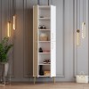 Shoe Cabinet Berlin A - White, Gold White
Gold