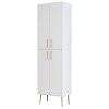 Shoe Cabinet Berlin A - White, Gold White
Gold