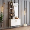 Hall Stand Viyana D - White, Gold White
Gold