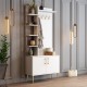 Hall Stand Viyana D - White, Gold White
Gold