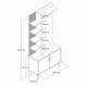 Hall Stand Viyana D - White, Gold White
Gold