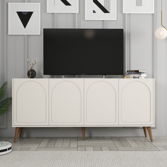 Console Lyon 81 - Cream, Walnut Cream
Walnut