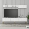 TV Unit Lyon 2 - White, Gold White
Gold
