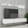 TV Unit Lyon 2 - White, Gold White
Gold
