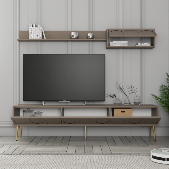 TV Unit Lyon 2 - Atlas, Gold Atlas
Gold TV Unit Lyon 2 - Atlas, Gold Atlas
Gold