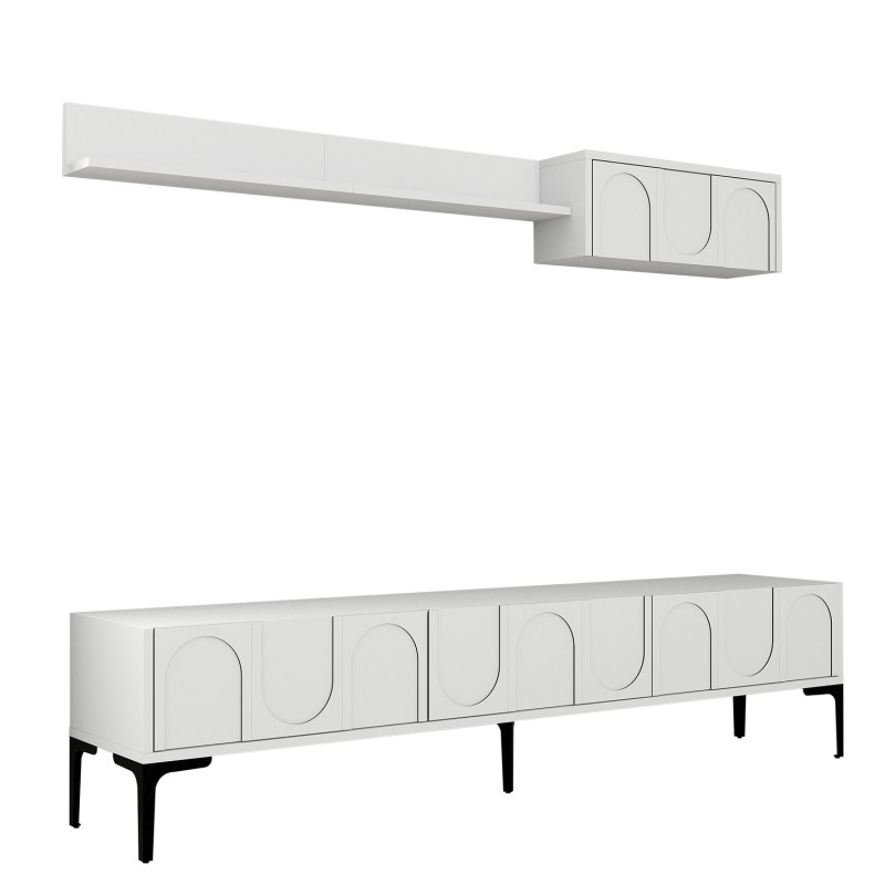 TV Unit Lyon 2 - White, Black White
Black