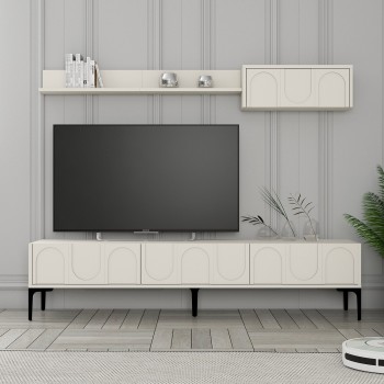 TV Unit Lyon 2 - Cream, Black Cream
Black