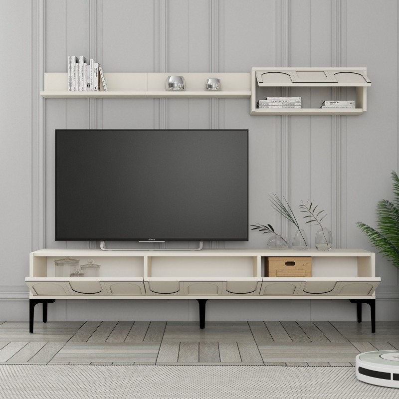 TV Unit Lyon 2 - Cream, Black Cream
Black
