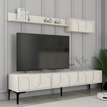 TV Unit Lyon 2 - Cream, Black Cream
Black