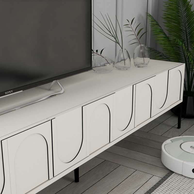 TV Unit Lyon 2 - Cream, Black Cream
Black