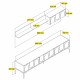 TV Unit Lyon 2 - Cream, Black Cream
Black