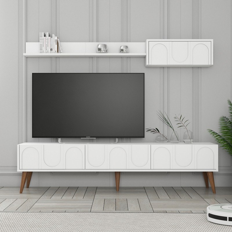 TV Unit Lyon 2 - White, Walnut White
Walnut