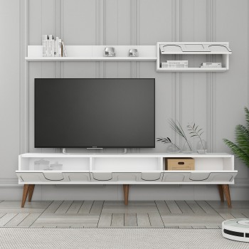 TV Unit Lyon 2 - White, Walnut White
Walnut
