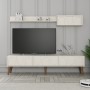 TV Unit Lyon 2 - Cream, Walnut Cream
Walnut