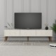 TV Unit Lyon 44 - Cream, Walnut Cream
Walnut