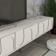 TV Unit Lyon 44 - Cream, Walnut Cream
Walnut
