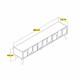TV Unit Lyon 44 - Cream, Walnut Cream
Walnut