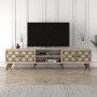 TV Stand Class - Travertine Travertine