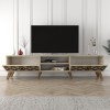 TV Stand Class - Travertine Travertine