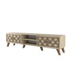 TV Stand Class - Travertine Travertine