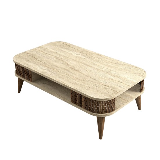 Coffee Table Eylul - Travertine Travertine Coffee Table Eylul - Travertine Travertine