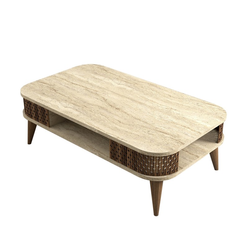 Coffee Table Eylul - Travertine Travertine