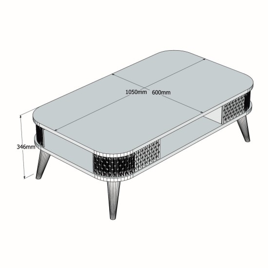 Coffee Table Eylul - Travertine Travertine Coffee Table Eylul - Travertine Travertine