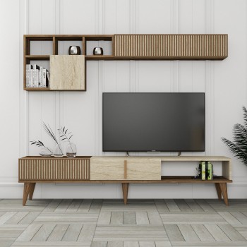 TV Unit Milan - Walnut, Travertine Walnut
Travertine