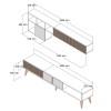 TV Unit Milan - Walnut, Travertine Walnut
Travertine