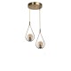 Chandelier Damla 2 Li Tepsili Bal Camlı Eskitme Sarkıt Copper Opviq Chandelier Damla 2 Li Tepsili Bal Camlı Eskitme Sarkıt Copper