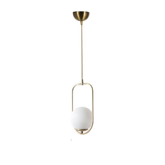 Opviq Chandelier Ahu Tekli Beyaz Camlı Eskitme Sarkıt White
Copper