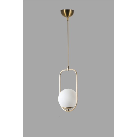 Opviq Chandelier Ahu Tekli Beyaz Camlı Eskitme Sarkıt White
Copper