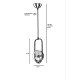 Opviq Chandelier Ahu Tekli Beyaz Camlı Eskitme Sarkıt White
Copper